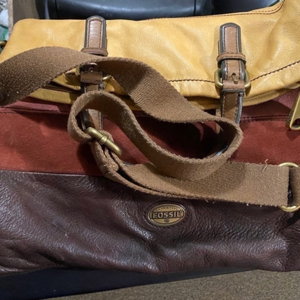 Vintage Fossil Leather Bag